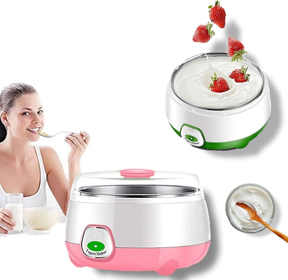 1L Yogurt Maker Machine | Automatic Dahi Maker for Home | Electric Curd Maker with Steel Container