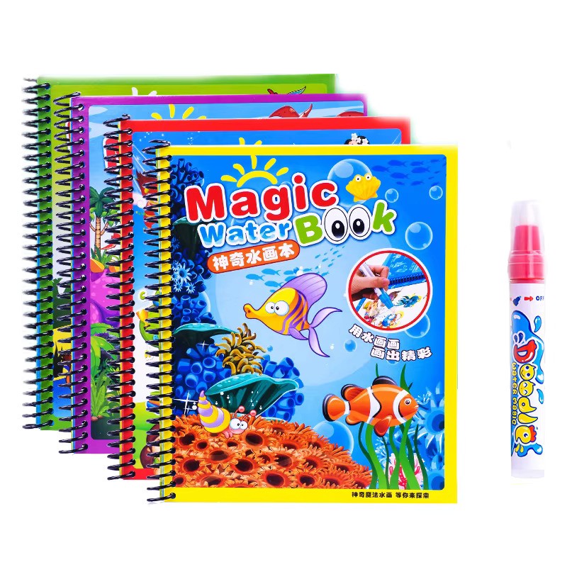 Reusable Drawing Book For Kids, Magic Book Drawing Board, Educational ...
