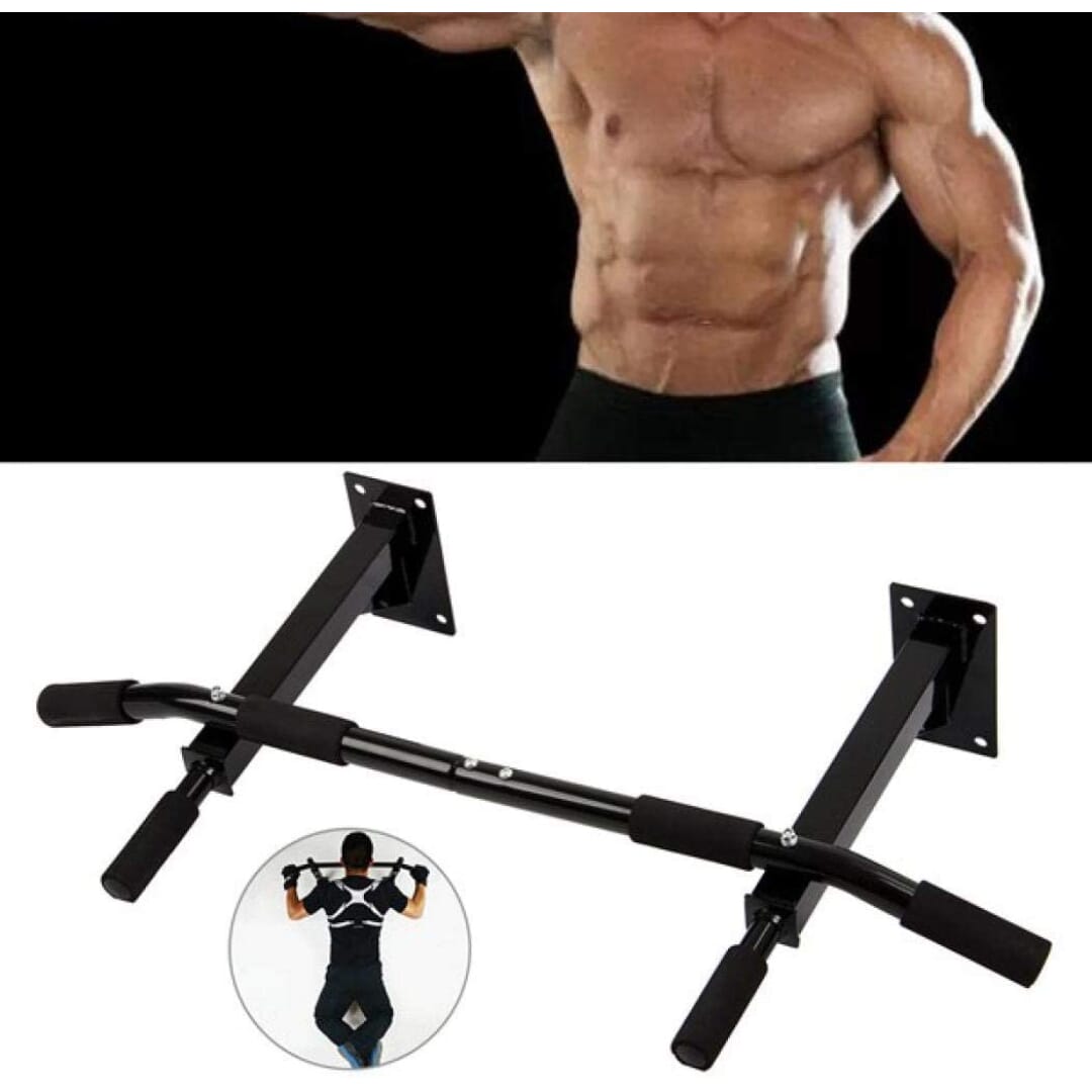 Wall Mounted Pull Up / Chin Up Bar Hard Steel Material Padded Grip