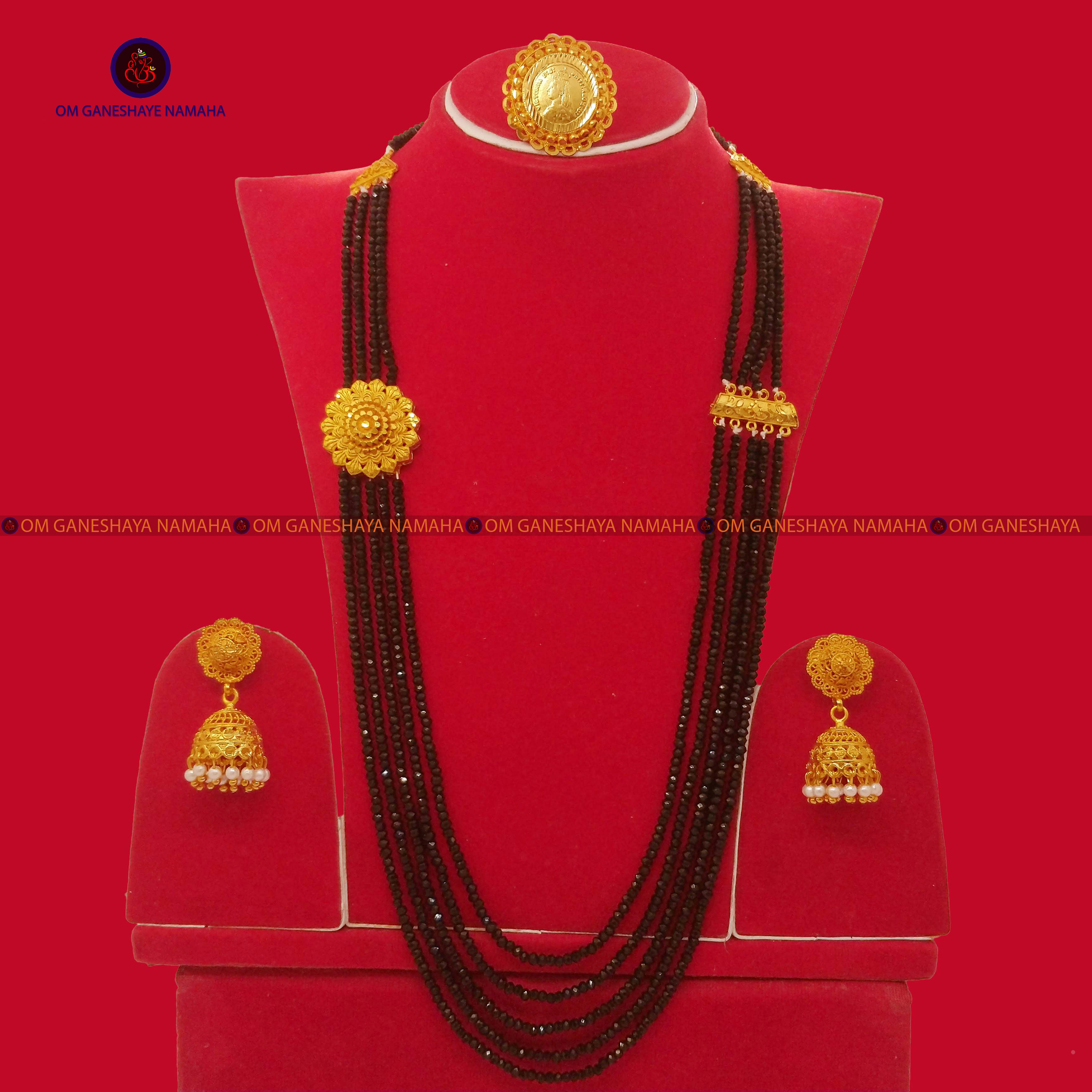 Gold Plated Mangalsutra Rani Haar With 