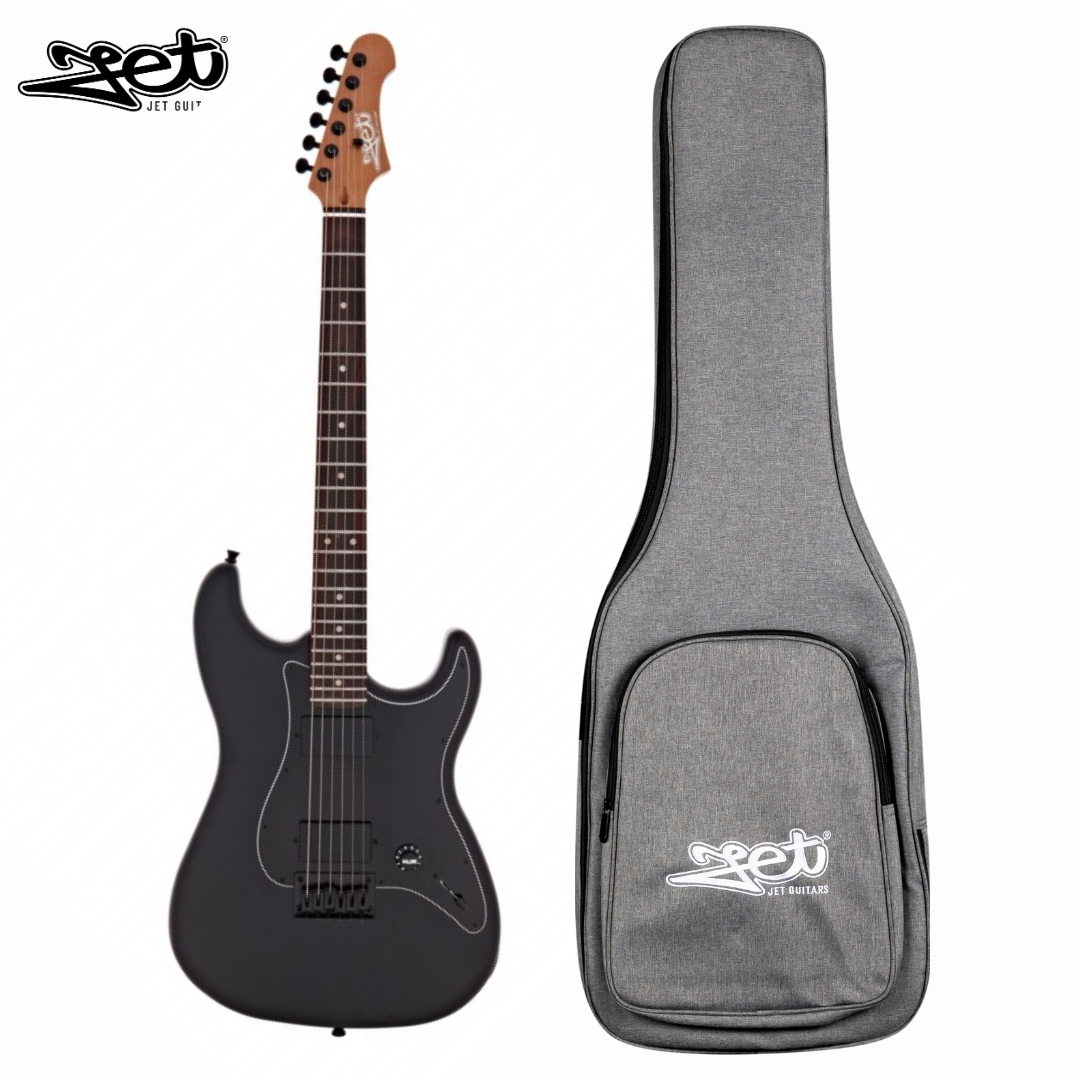Jet Guitars JS 400 MBK R HH Roasted Maple Gold Hardware Black w/ Gigbag