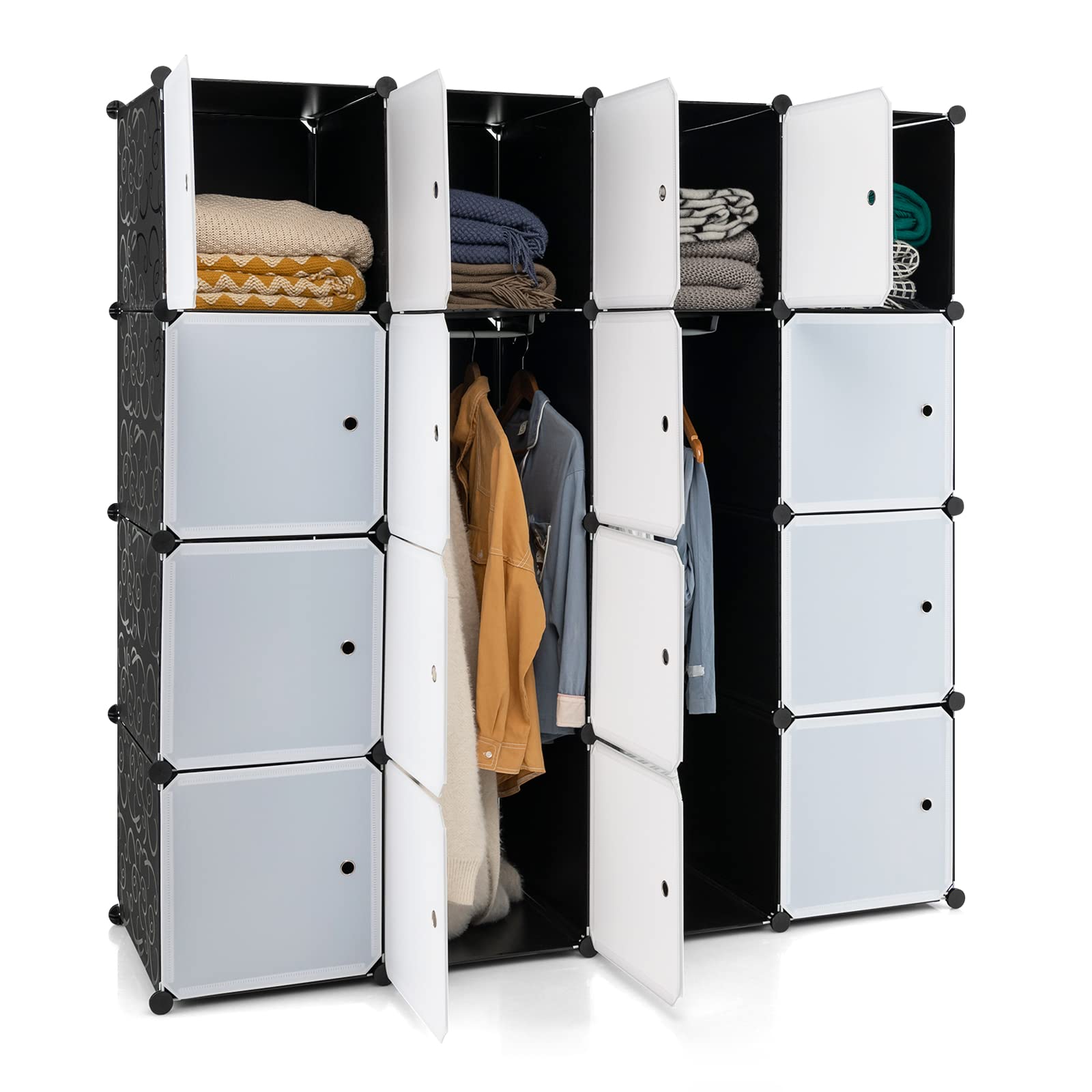 16-Cube Diy Portable Wardrobe
