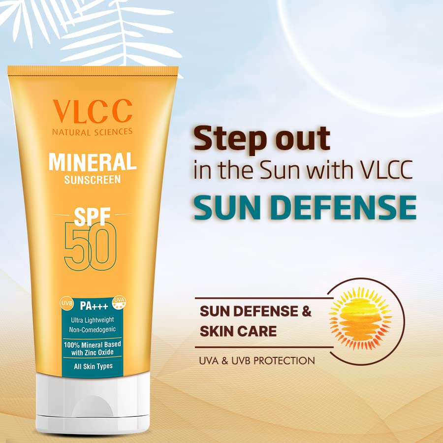 VLCC Natural Sciences Mineral Sunscreen SPF 50 UVB PA+++ UVA (50g)