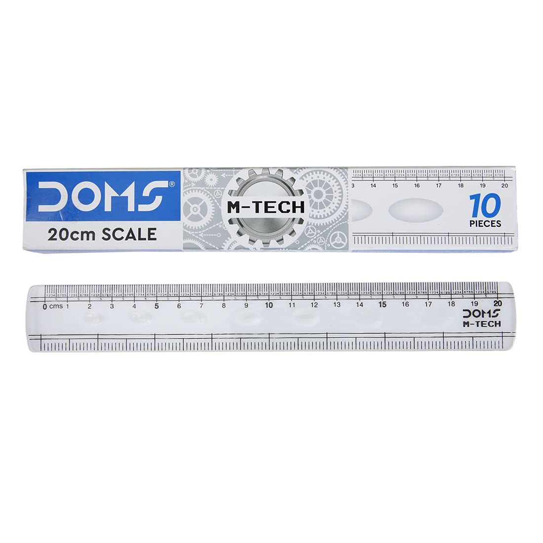 DOMS M Tech 20cm Transparent Broad Scale Pack Of 10 Daraz .np