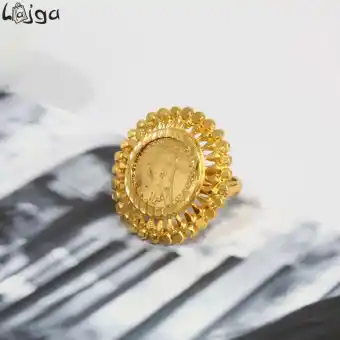 gold coin ring design