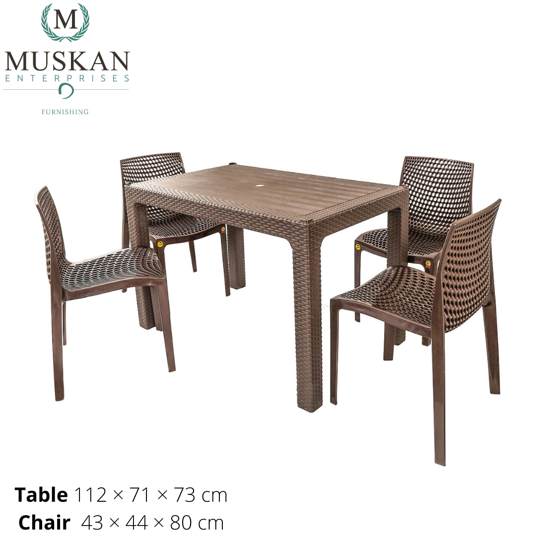 Signature Dining table and 4 pc Chair set - 7001 | Daraz.com.np