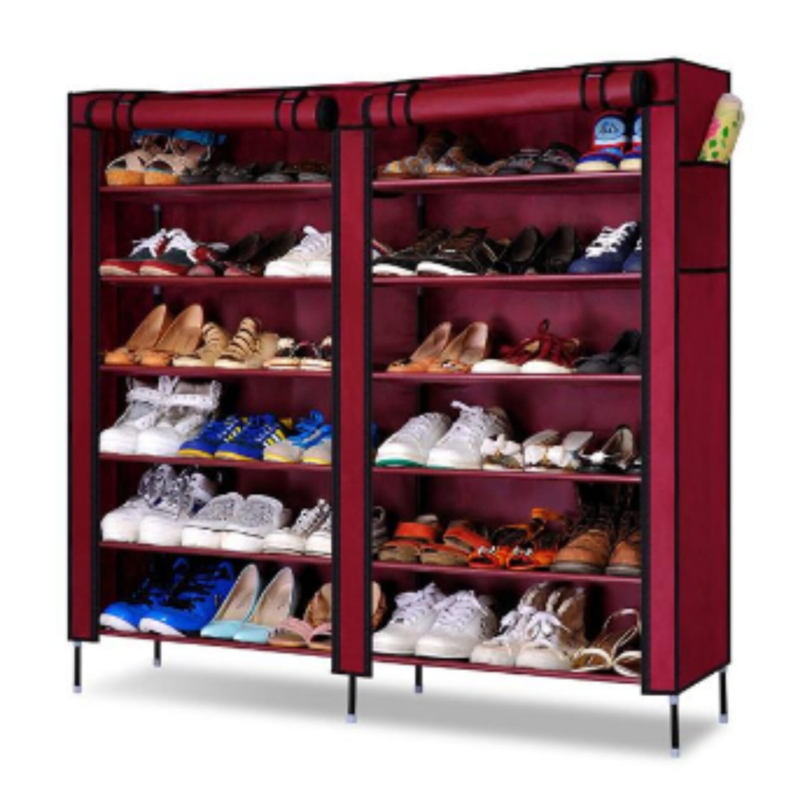 Two Fold Double Capacity Shoe Rack (T-2712)