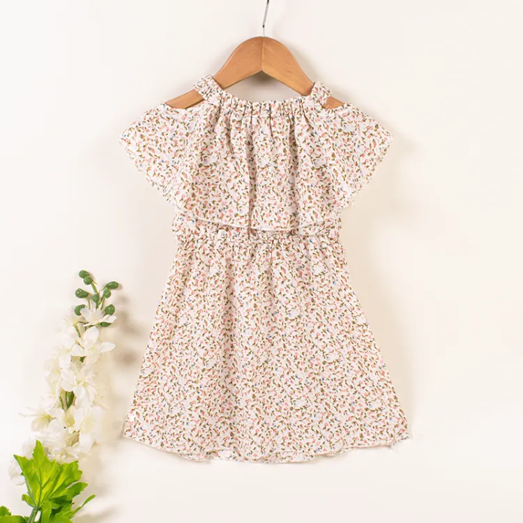 Cold shoulder dress outlet for baby girl