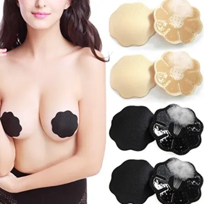 Invisible Silicone Reusable Bra Breast Lift Backless Strapless Nipple Cover Gel  Push-Up Nude Bras