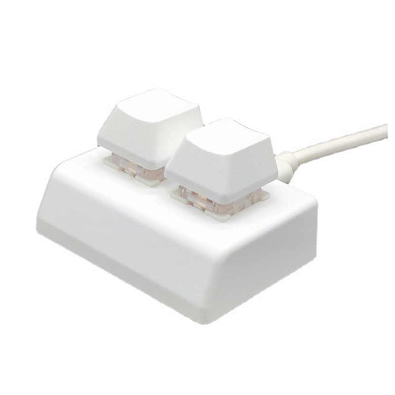 Programming Switch White Box 2 Keys Macro Programming Keyboard RGB Mini Keyboard Red Switch,White ...