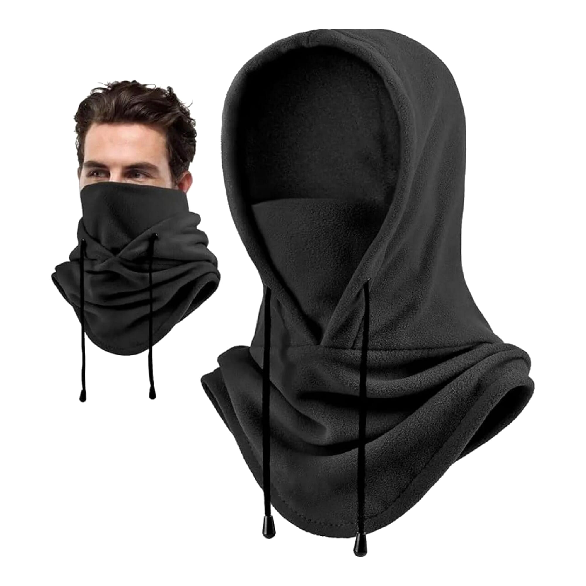 Grey Flap Mask And Hoodie Designed Unique Winter Cap For Men | Grey ...