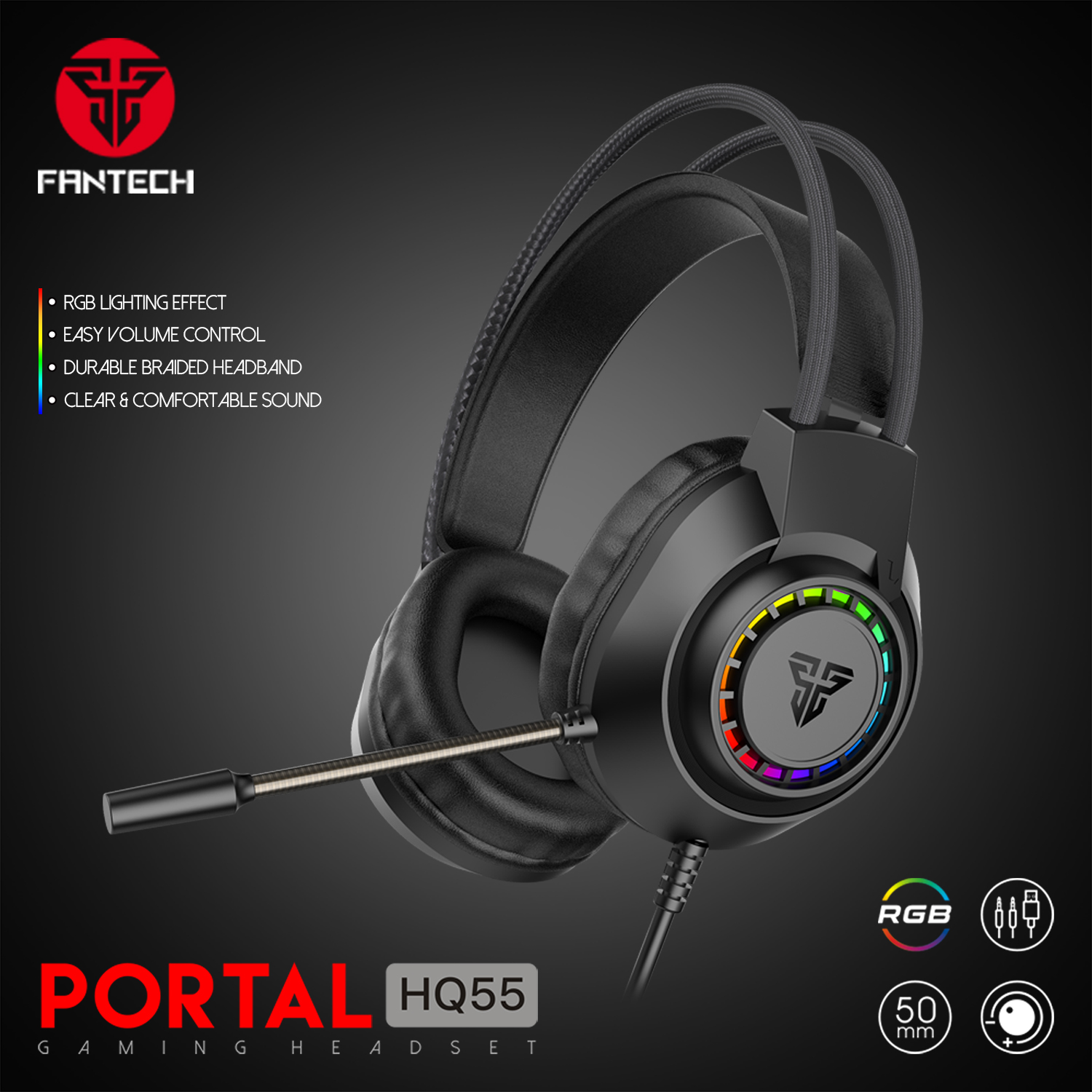 FANTECH Portal HQ55 Gaming Headset | Daraz.com.np