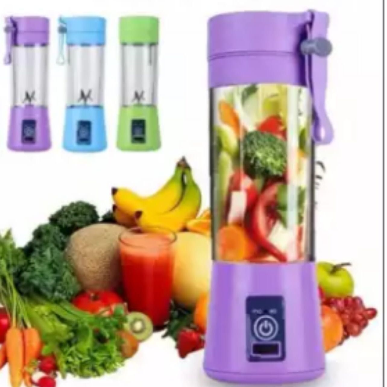 4 Beads 380ml Portable Blender USB Mixer Electric Juicer Machine