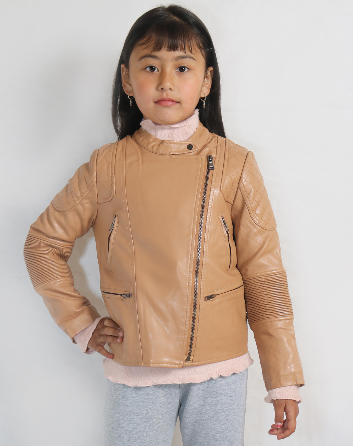 Leather jacket for kid girl best sale