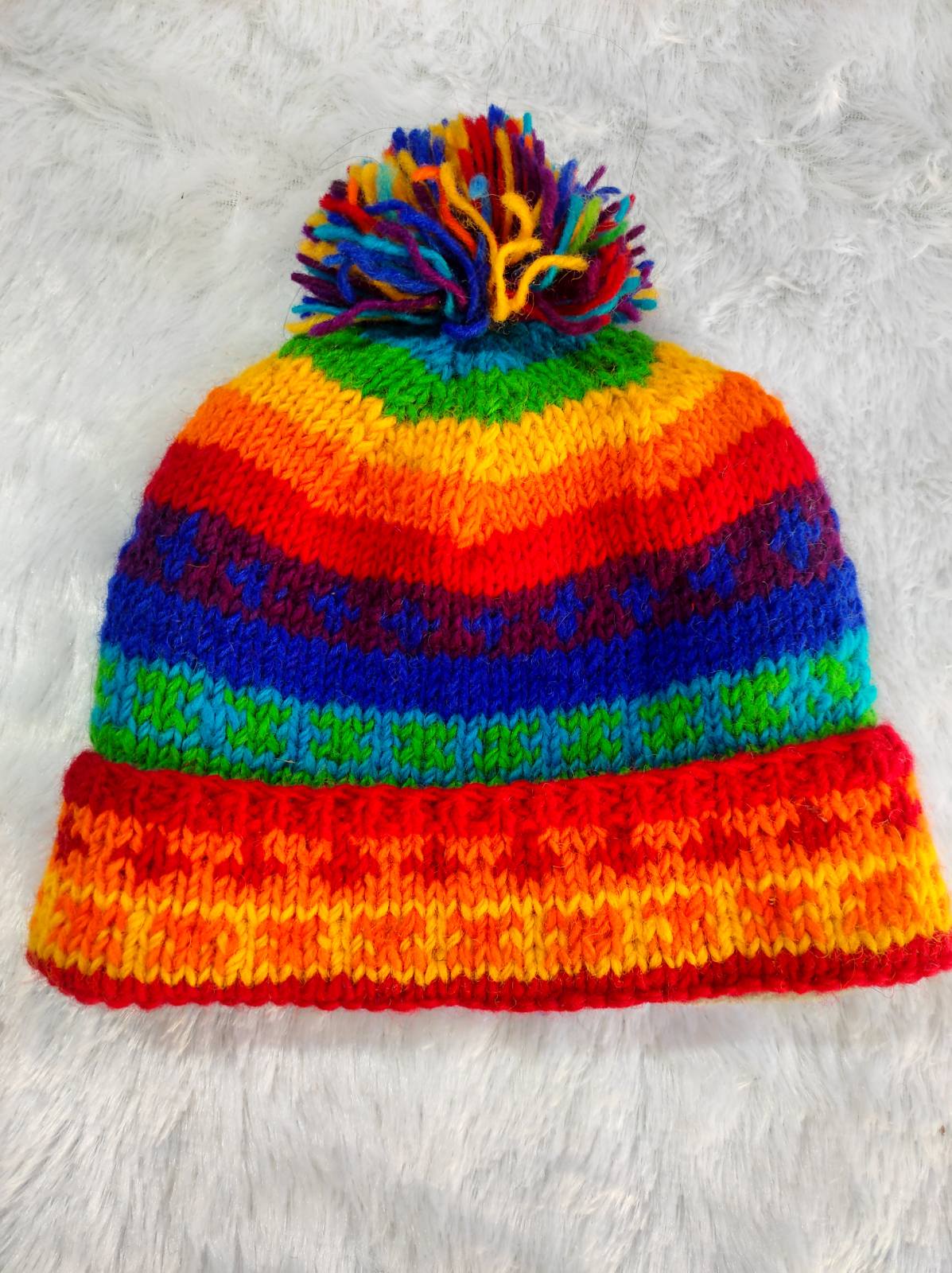 Multicolored Woolen Benea Hat / Cap for Unisex