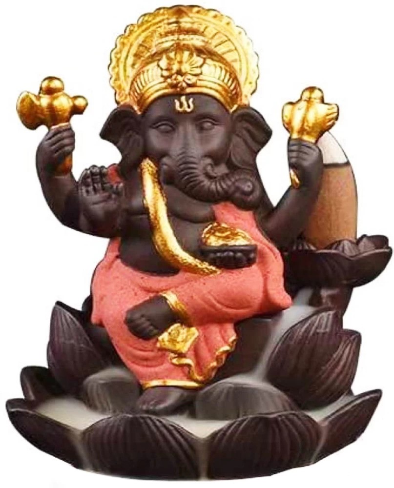 Lotus Style Ganesha Incense Holder