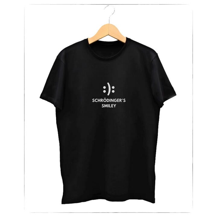schrodinger smiley t shirt myntra
