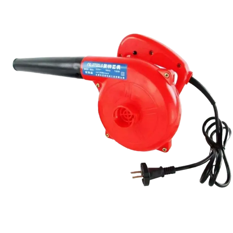 Portable air blower clearance for cleaning