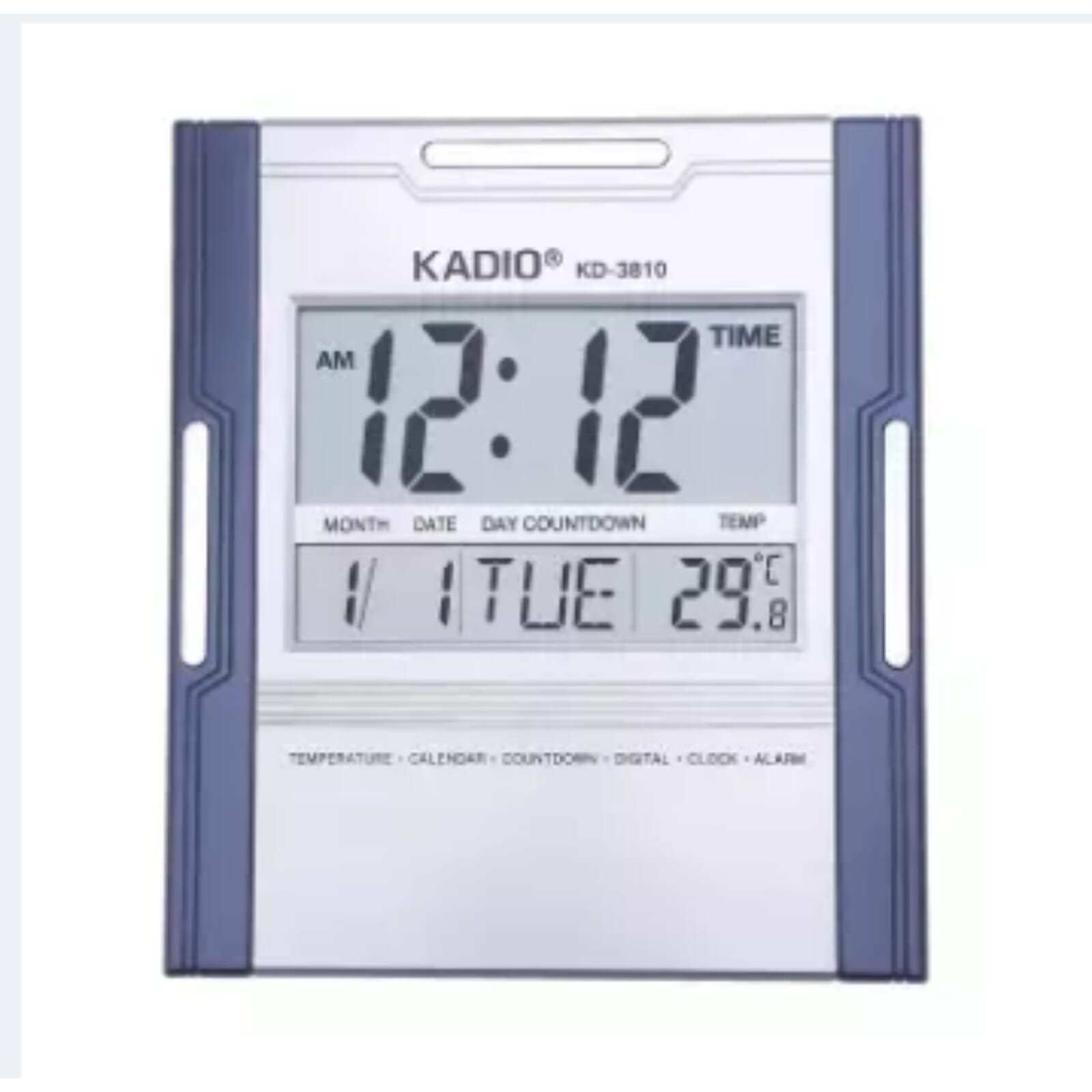 Kadio Lcd Digital Wall + Table Clock (Kd-3810N)