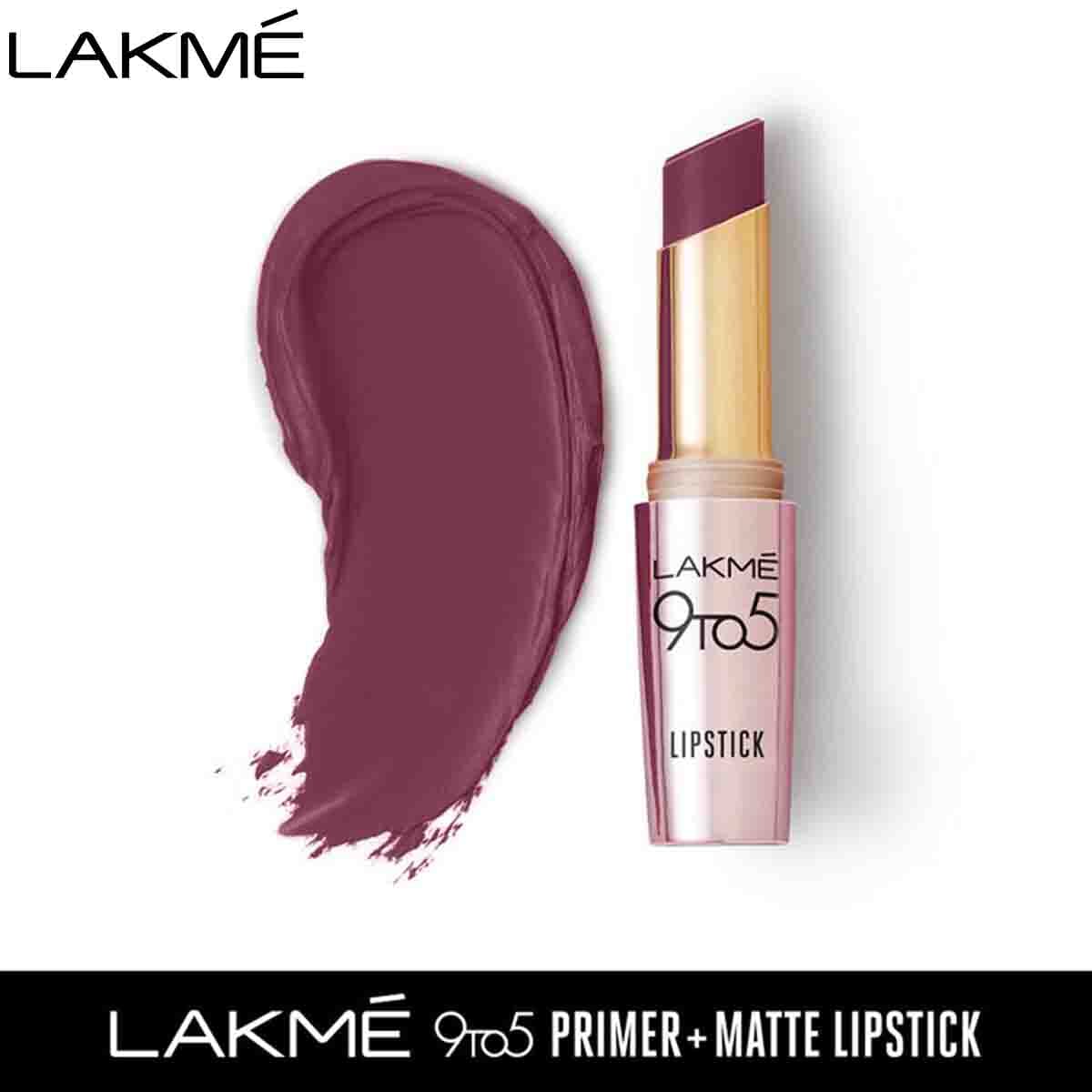 lakme 9 to 5 wine play lip color mm2