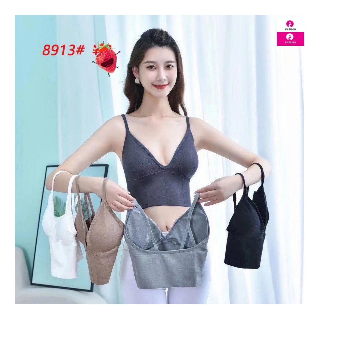 Combo Of 5 Support Shaping Bra With Remove-Able Pads Fitness Workout Tops  Sports Bras Camisole Design For Women