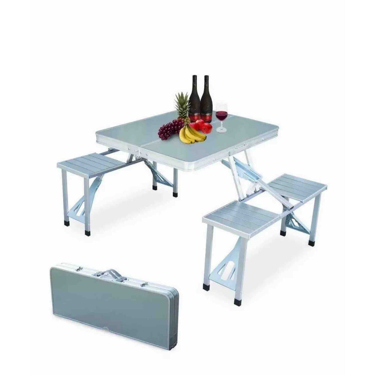 portable suitcase table