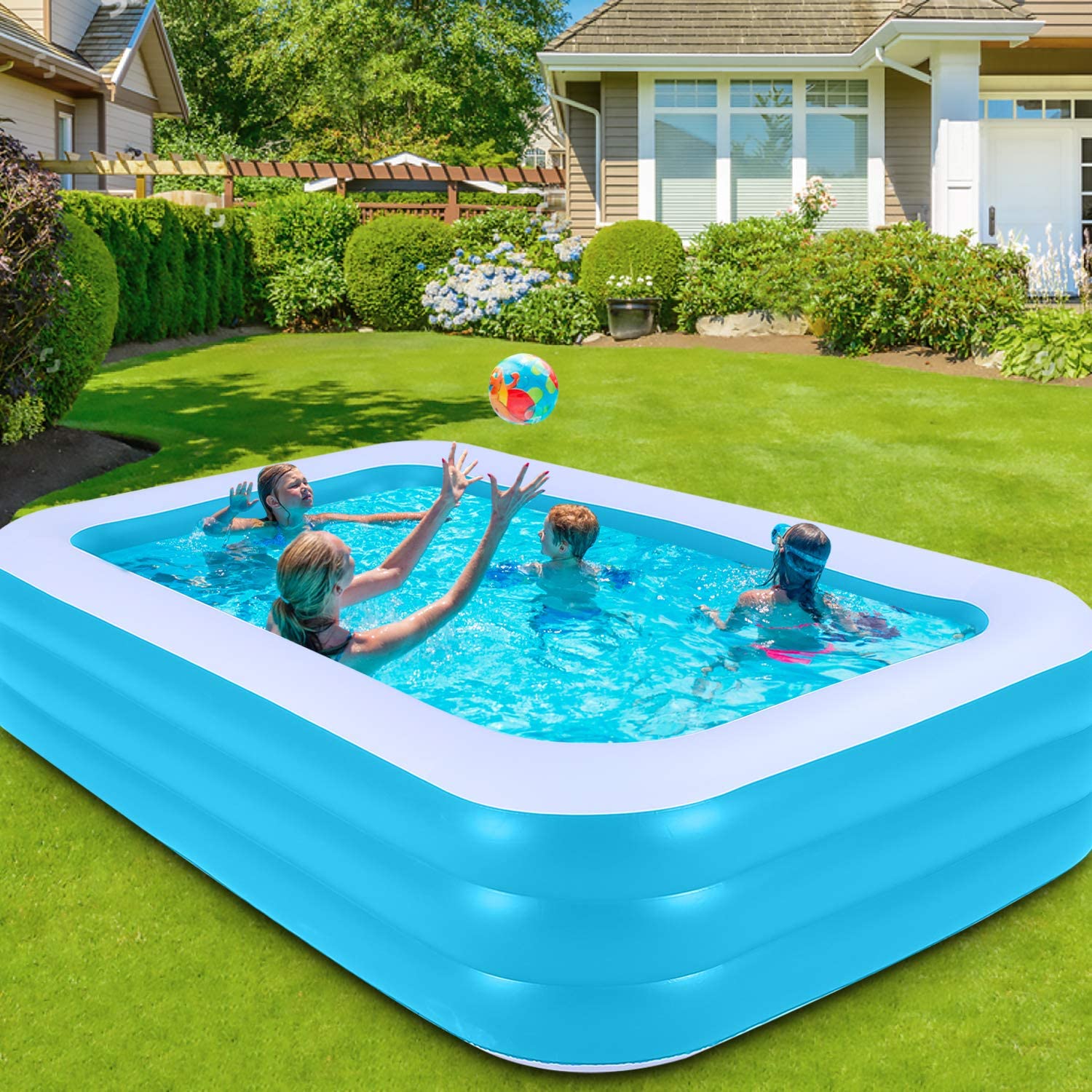 Inflatable swimming on sale pool