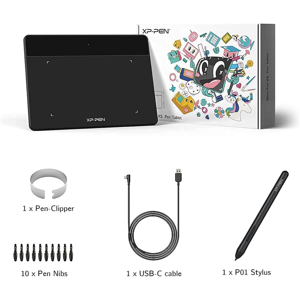 XPPEN Deco Fun XS OSU Tablet Graphic Drawing Tablets 4.8x3 Inches Pen Tablet with Batteryfree