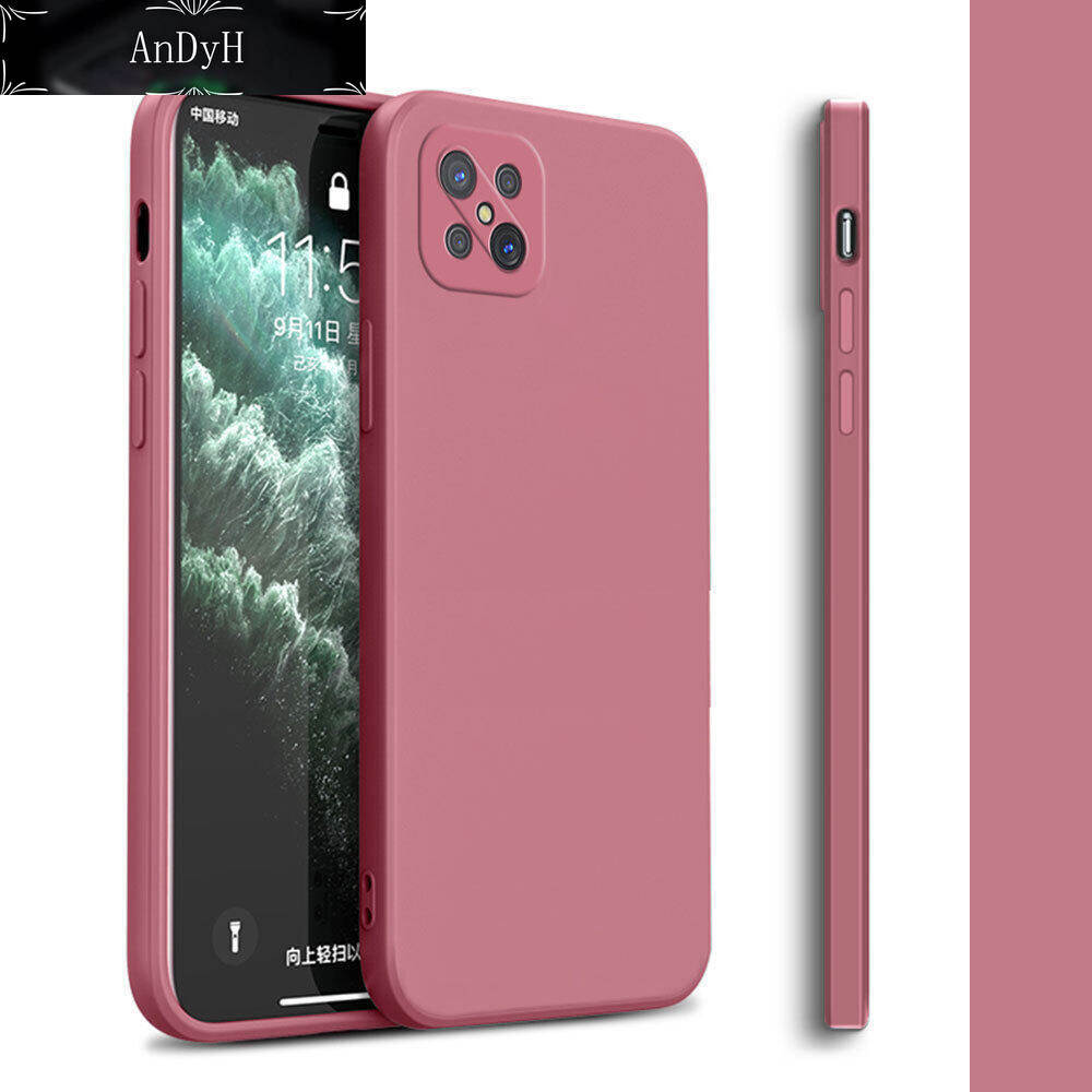 LINER Cover Per OPPO Reno 4Z 5G - Custodia In Vetro Temperato Sfumato Rosa/blu, Antiurto Ultrasottile - 3