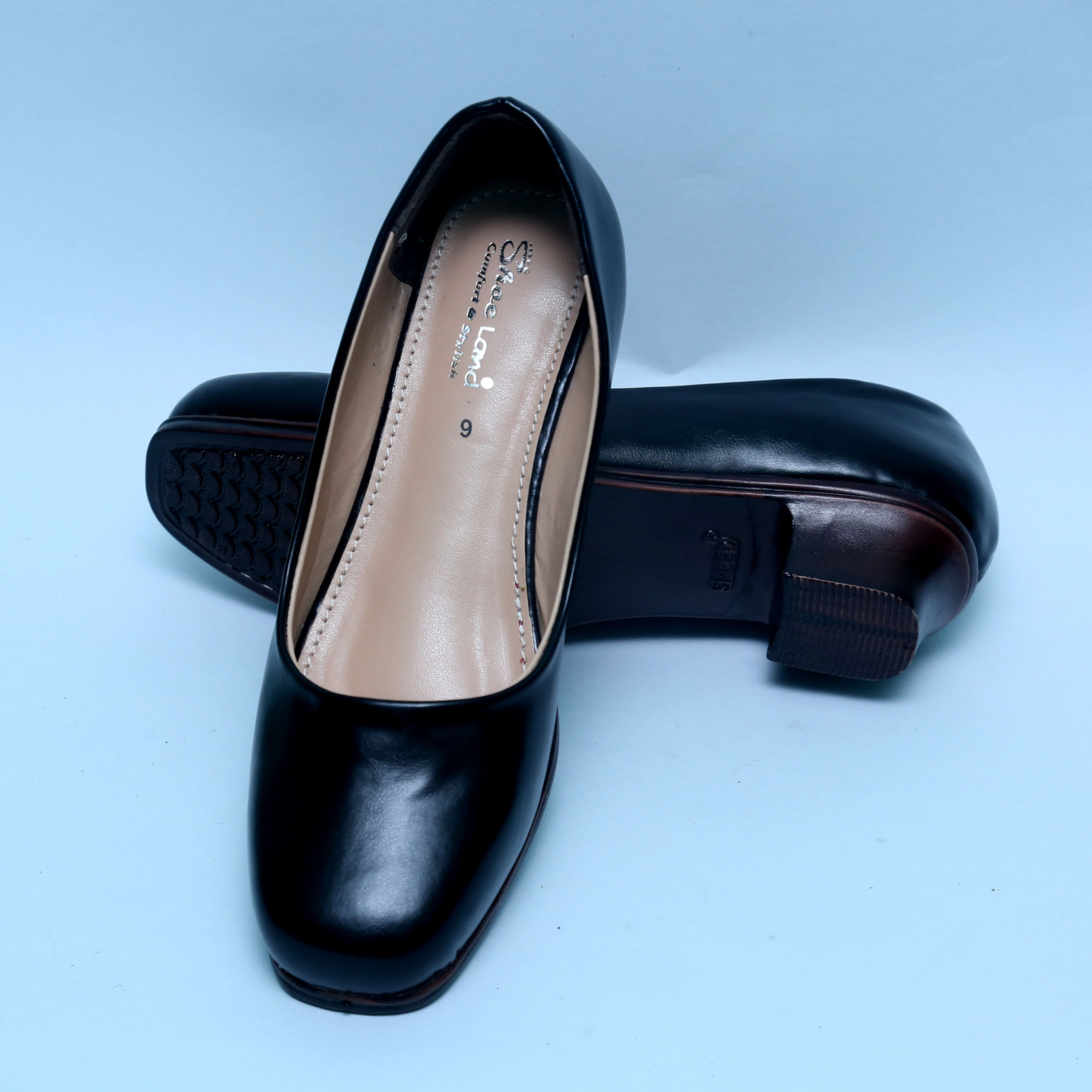 Gibi black outlet shoes with heels