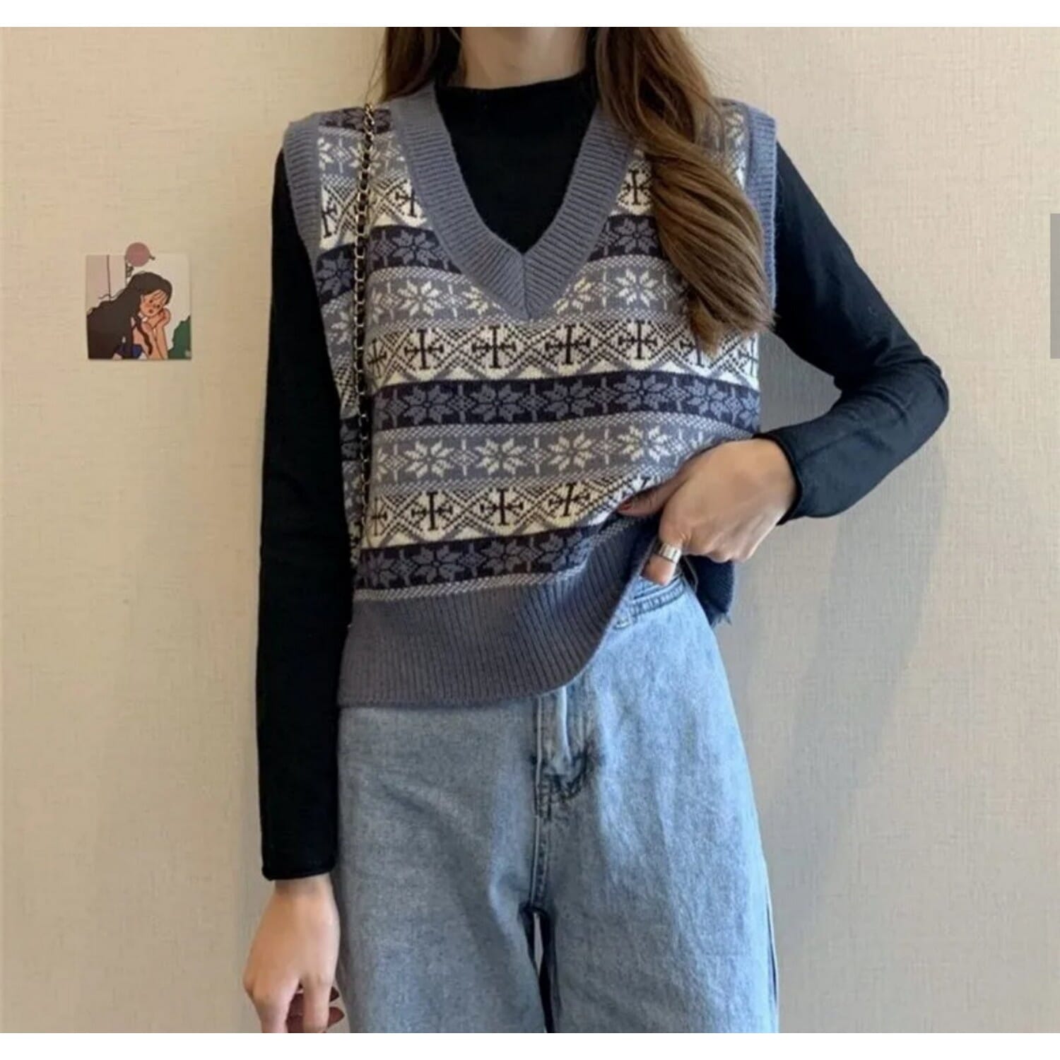 Sweater Vests Women Autumn Candy Color 