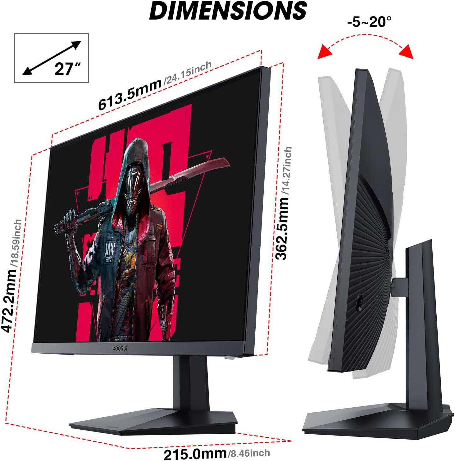 値下げ中❗️KOORUI GN02 27インチ 240Hz ゲーミングモニター Amazon.co.jp: KOORUI GN02 Gaming Monitor, 27 Inch, 240 Hz, 1 ms