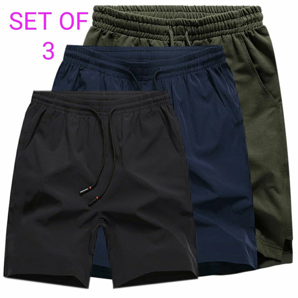 Set Of 3 Piece Summer Half Pant (Shorts 
