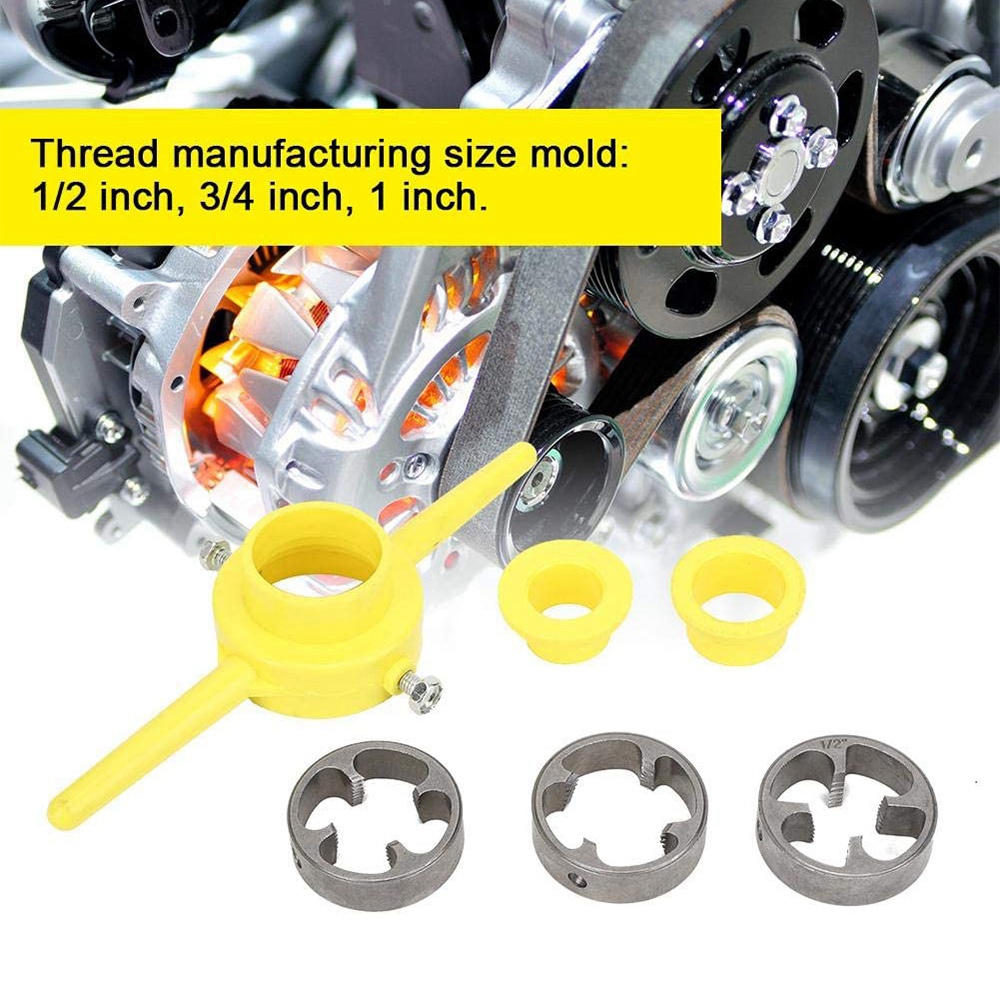 Pipe Thread Cutting Tool PVC Thread Maker NPT Round Tool Set | Daraz.com.np