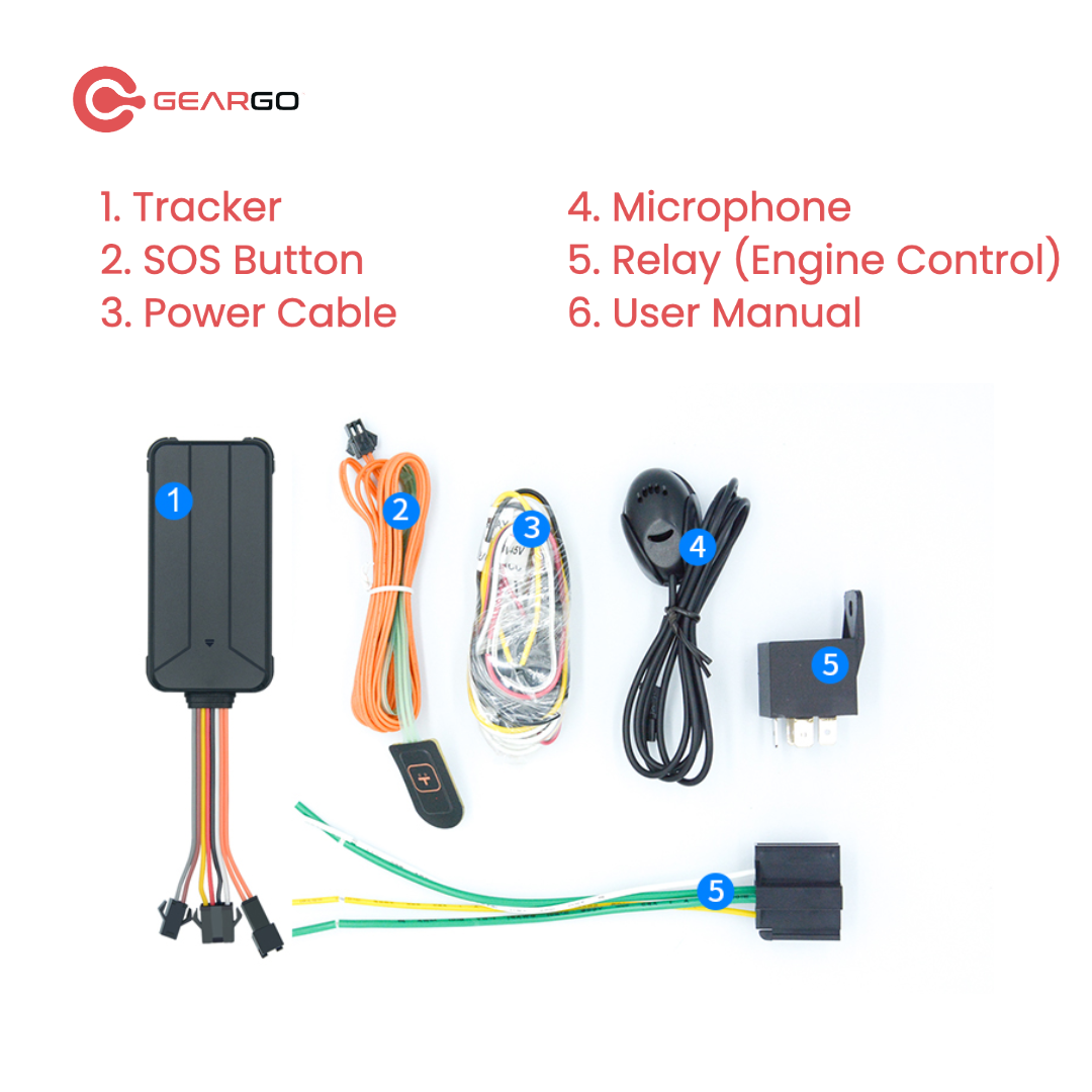 GearGO Super Prime Plus Real Time Gps Tracker with Inbuilt Battery and