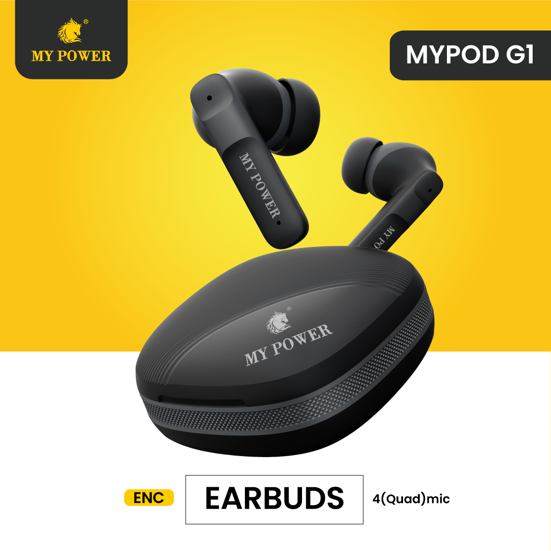 MyPower MYPodG1 ENC Earbuds Double microphone on each Buds Handsfree