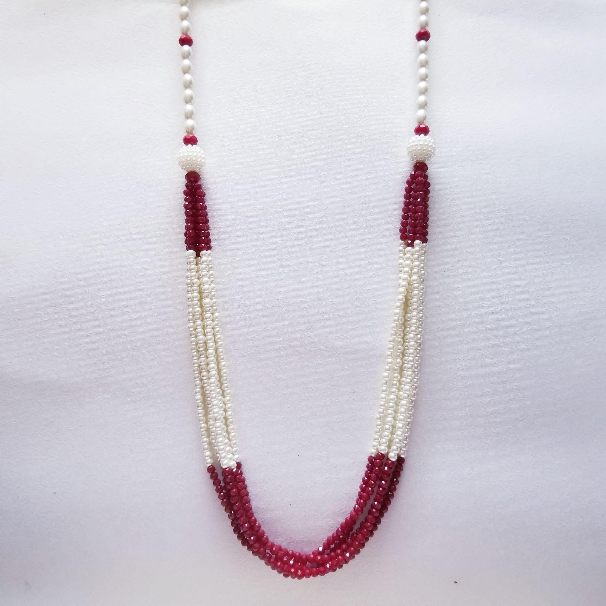 Crystal moti mala on sale designs