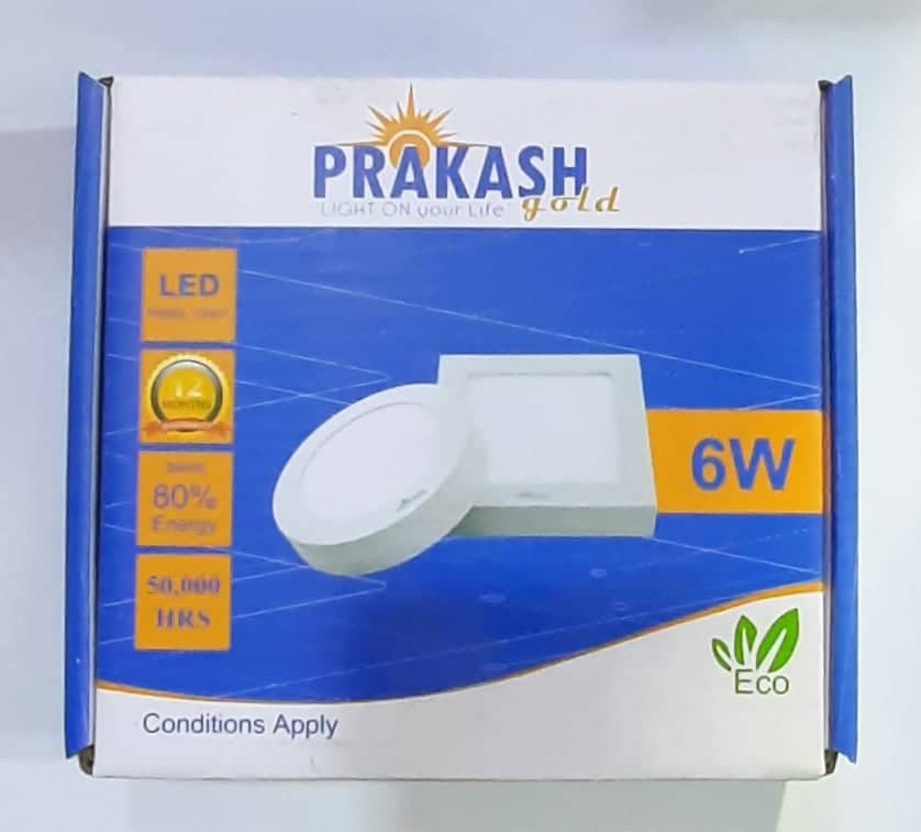 PRAKASH 6 Watt Surface Led Panel Light (Round) | Daraz.com.np