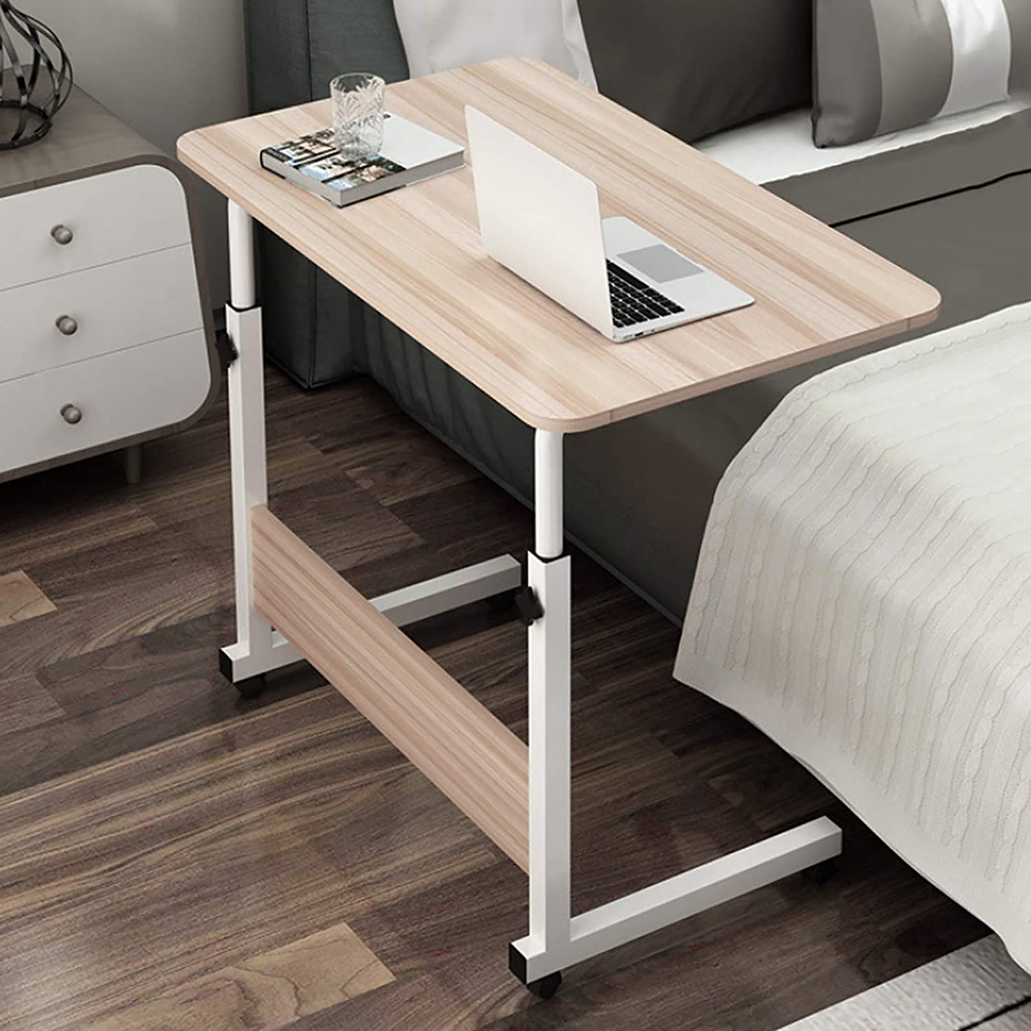 NepLiving Mobile 6595cm Lift Folding Computer Desk Study Table Height