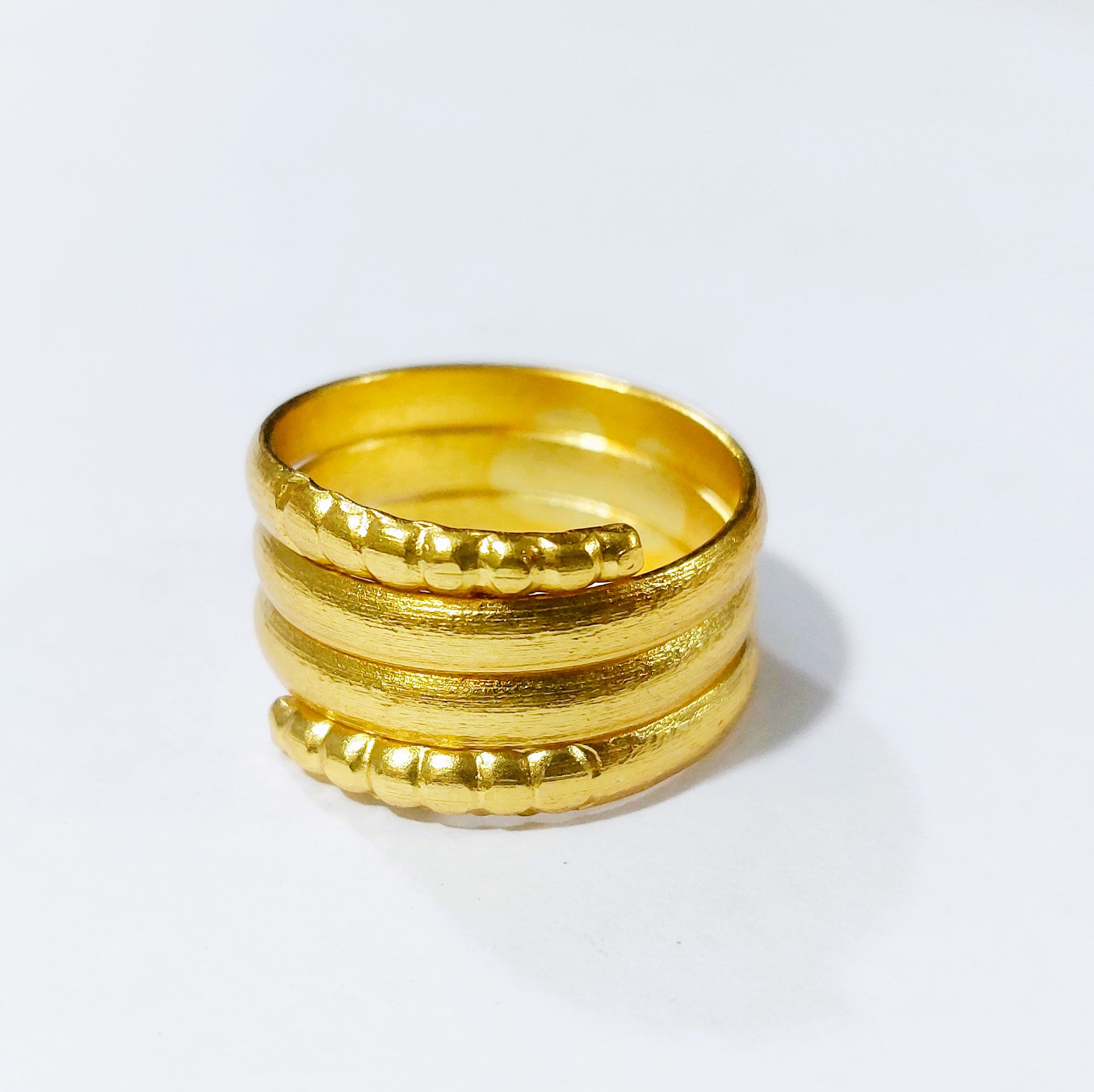 Four Layer Adjustable Berwa Ring Panchadhatu Finger Ring For Men ...