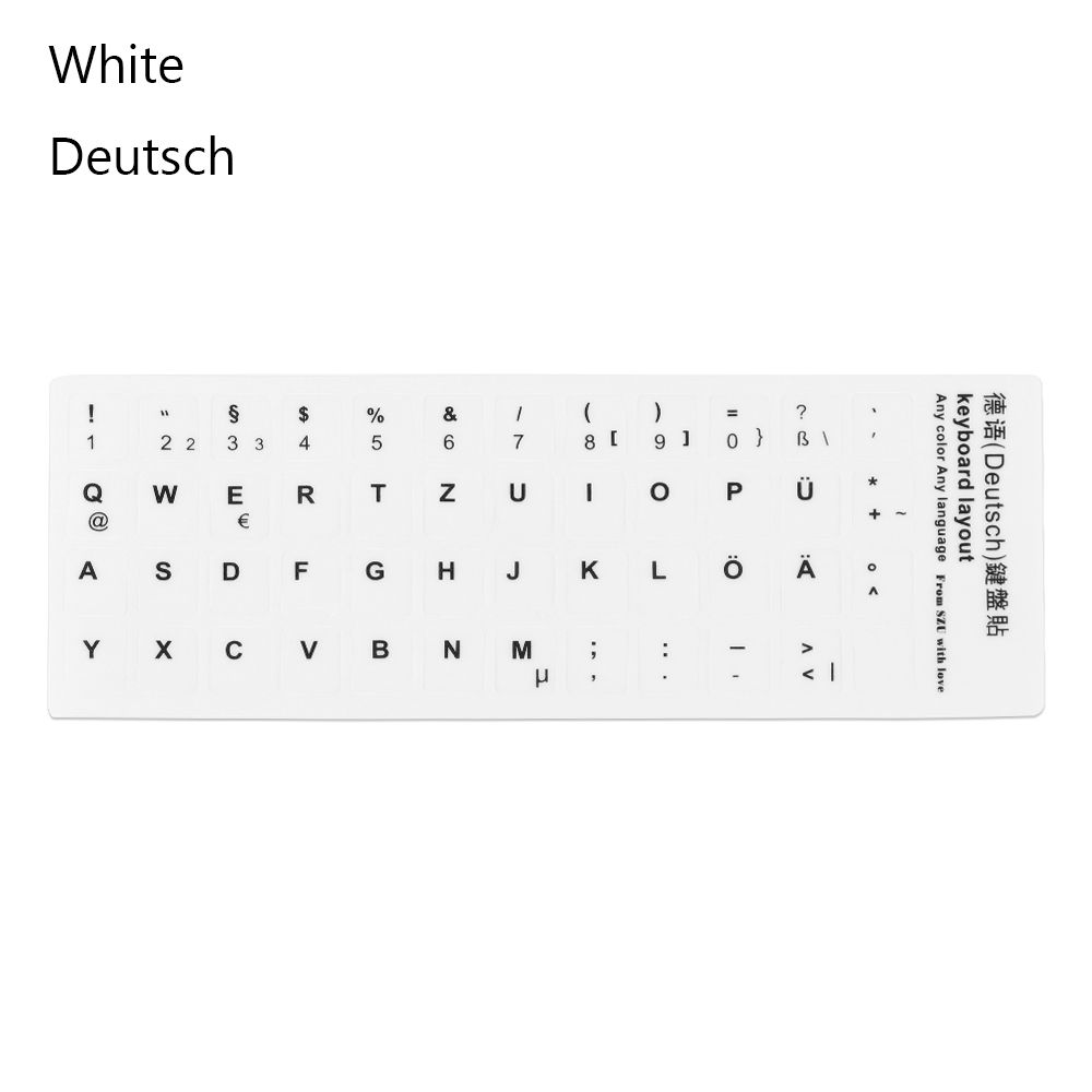 Laptop Keyboard English Deutsch Spanish Alphabet Layout Keyboard ...