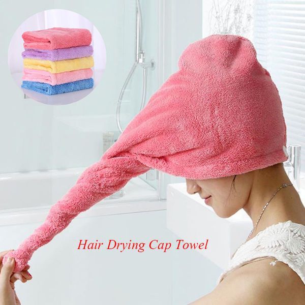 Microfiber Quick Drying Hair Towel Magic Hair Warp Super Hair Dry Cap Daraz .np