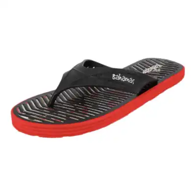 Bahamas by Relaxo Black Red Flip Flop Slipper For Men BHH 128