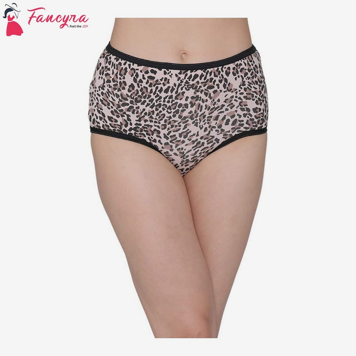 Women's Cotton High Waist Animal Print Hipster Panty Free Size
