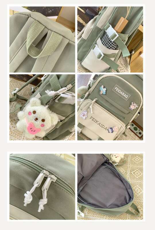 Kleiner und frischer Schulranzen für Damen für Schülerinnen der Mittelstufe, schönes Aussehen, geringes Gewicht_voghion.com