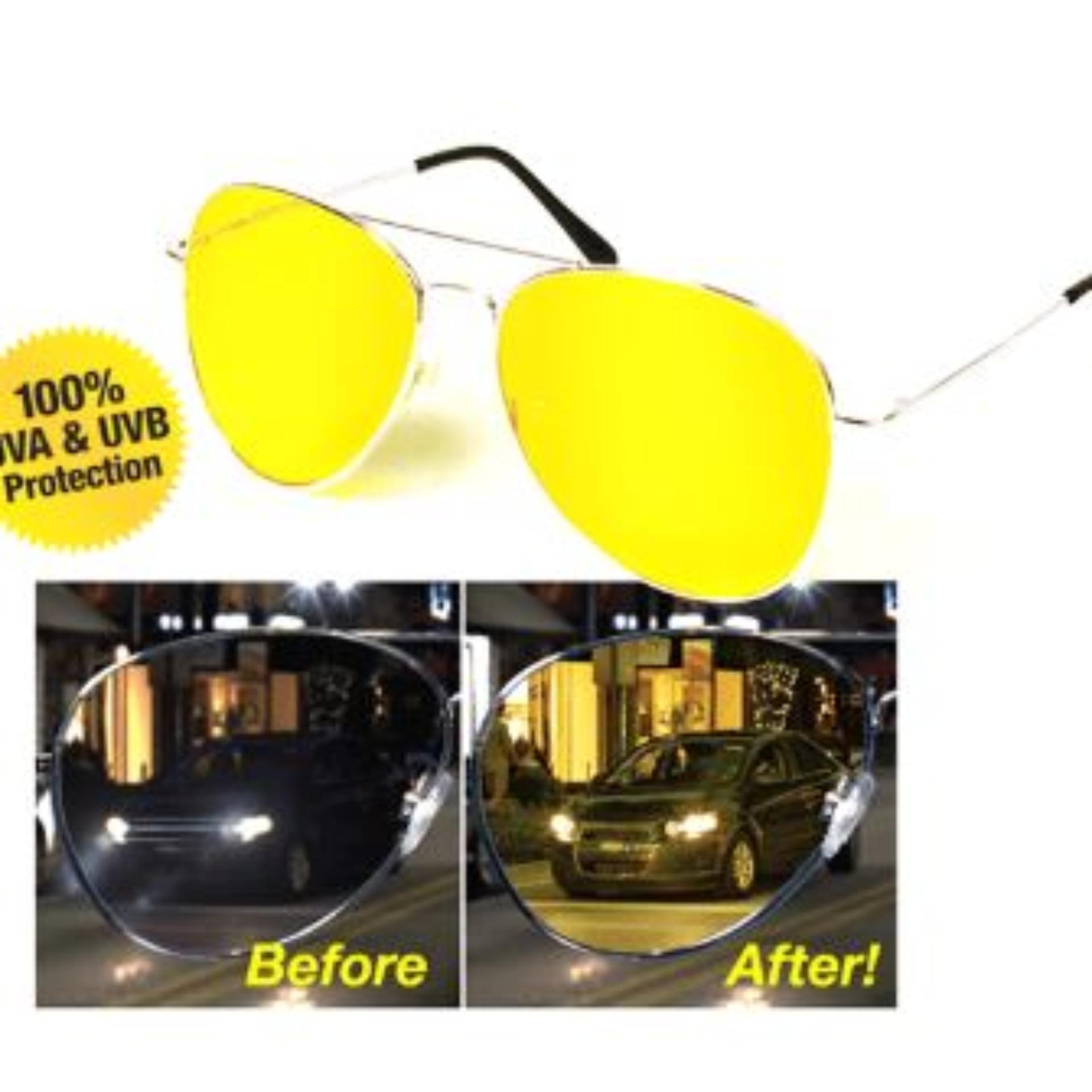 yellow glass sunglasses