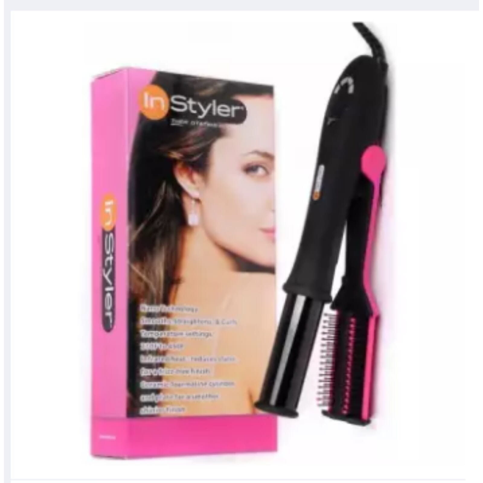 Rotating Iron Hair Styling Tool-(Color Assorted)