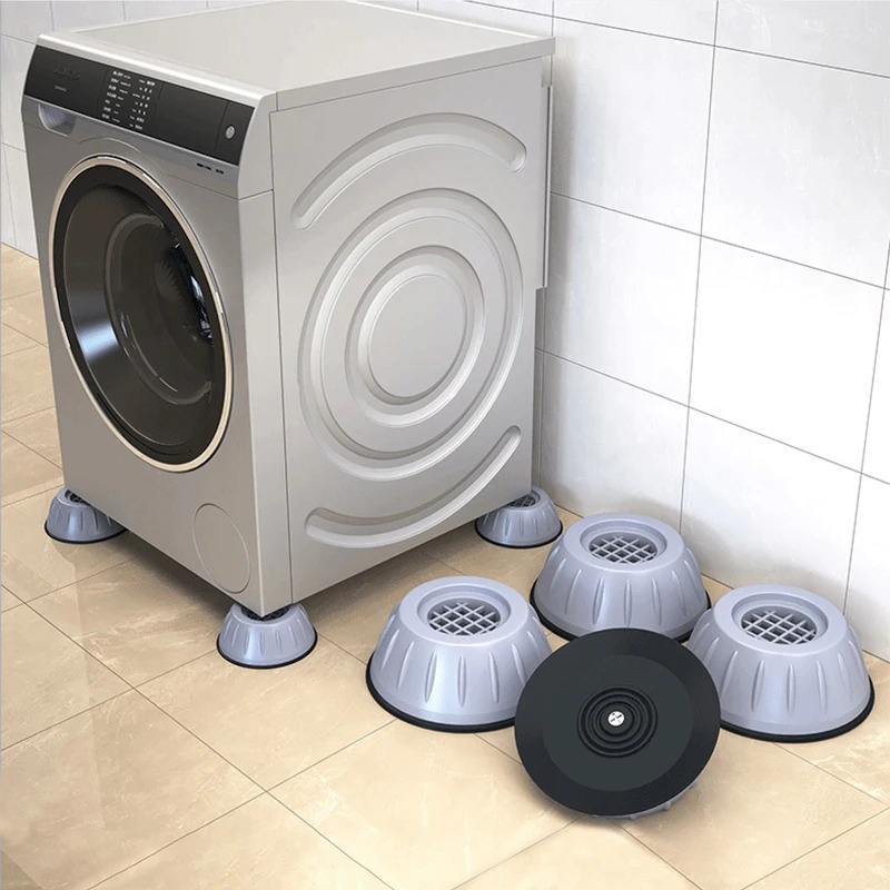 Anti Vibration Non‑Slip Feet Pads | Rubber Mat for Washing Machine, Dryer & Fridge | Shock Absorber & Floor Protection