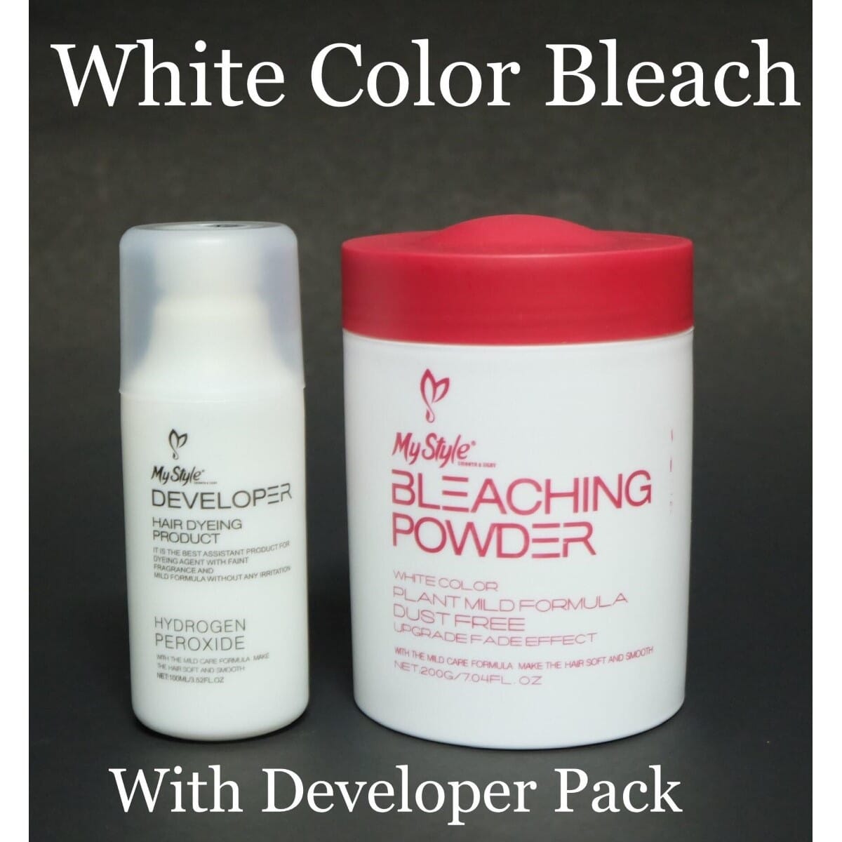 200g White Color Bleaching Powder With 100ml Developer For Hair Dyeing,  Upgrade Fade Effect Hair Bleach: Buy Online at Best Prices in Nepal |  Daraz.com.np