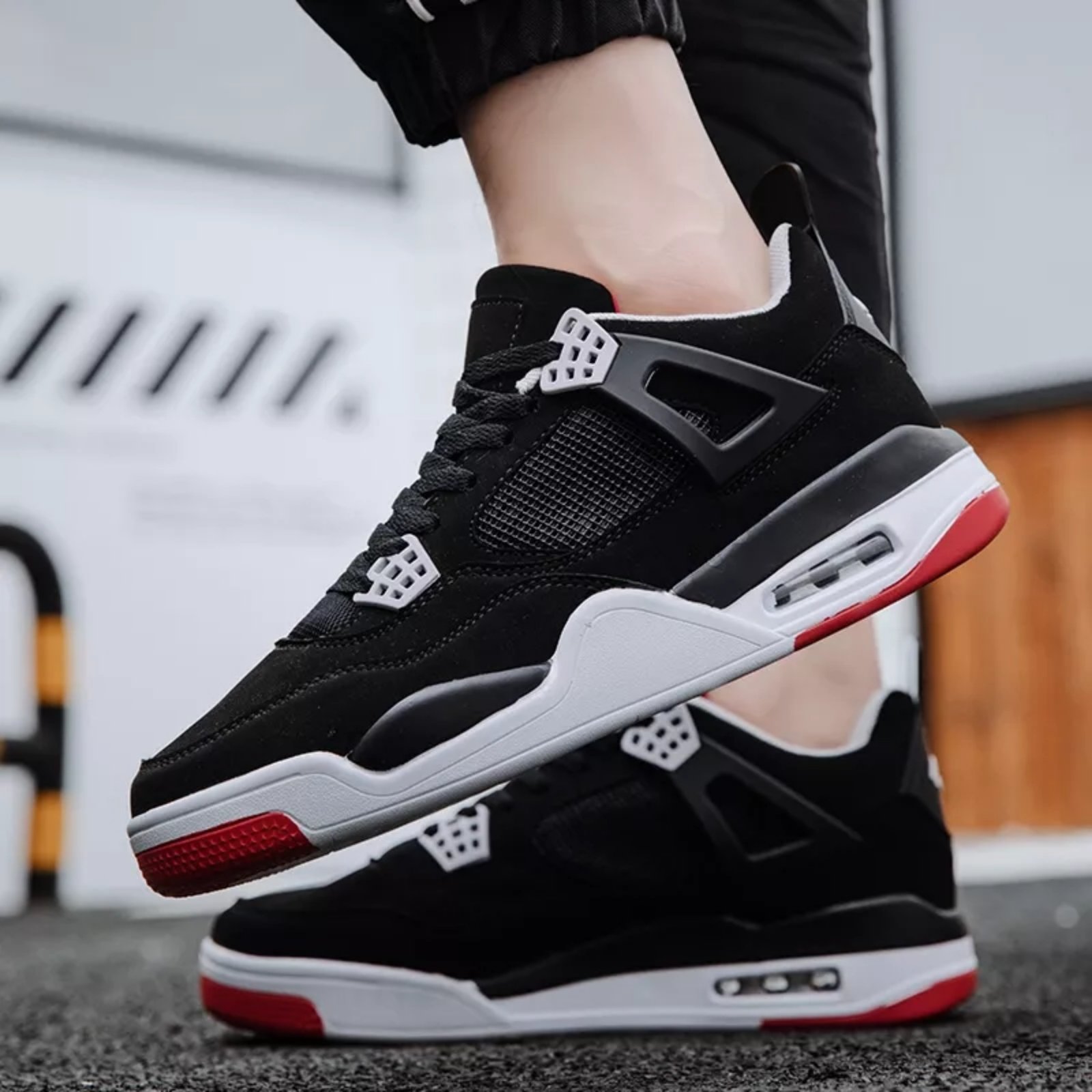 Pu Leather Basketball Shoes 